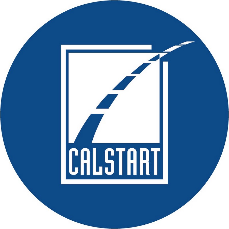 CALSTART logo with road graphic in a blue circle