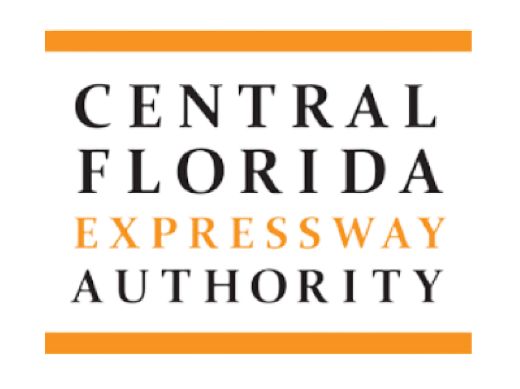 Central Florida Expressway Authority logo with orange and black text