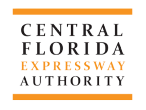 Central Florida Expressway Authority logo with orange and black text