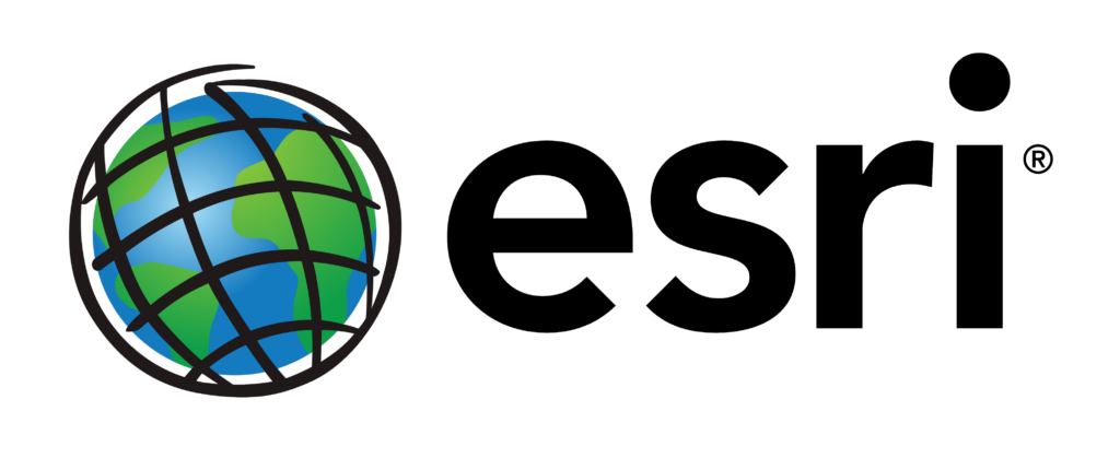 Esri logo with green and blue globe icon