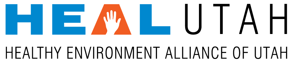 HEAL Utah logo, Healthy Environment Alliance of Utah, with hand icon