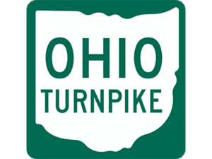 Ohio Turnpike and Infrastructure Commission logo in state outline