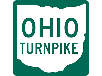 Ohio Turnpike and Infrastructure Commission logo in state outline