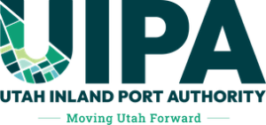 Utah Inland Port Authority logo with tagline Moving Utah Forward