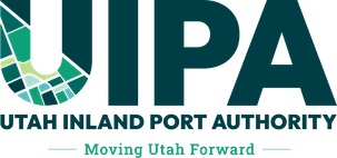 Utah Inland Port Authority logo with tagline Moving Utah Forward